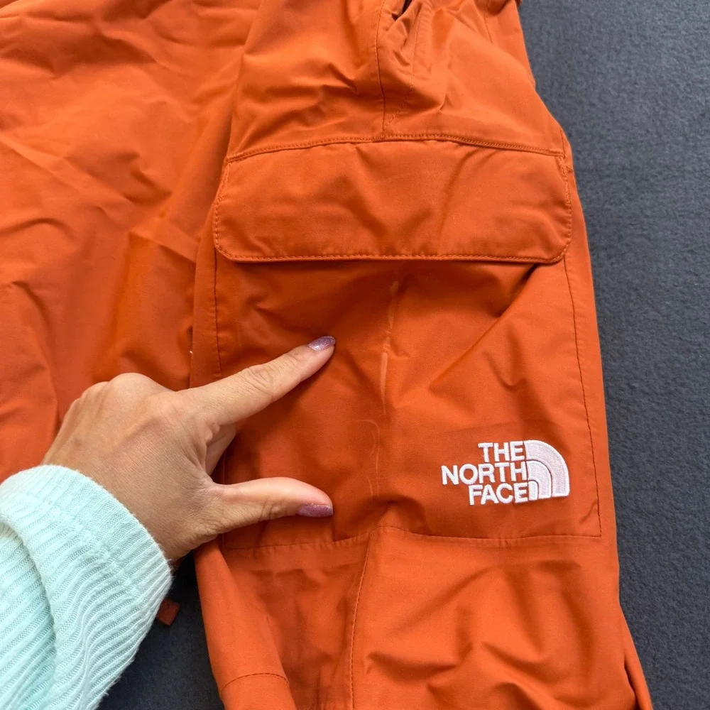 The North Face Mens Freedom Bib Orange DryVent Snow Pants Short Small